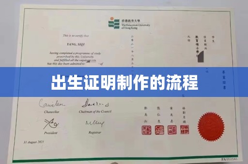 南沙出生证明制作的流程