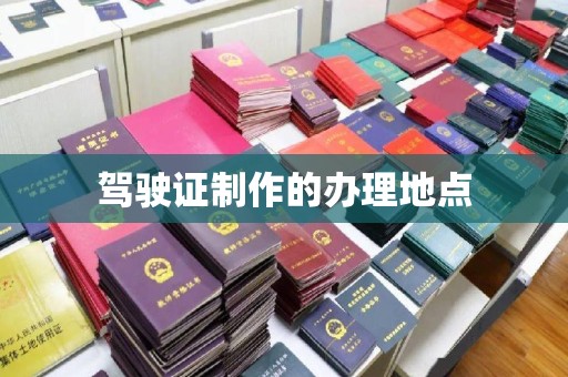 南沙驾驶证制作的办理地点