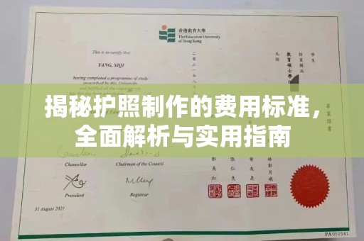 南沙揭秘护照制作的费用标准，全面解析与实用指南
