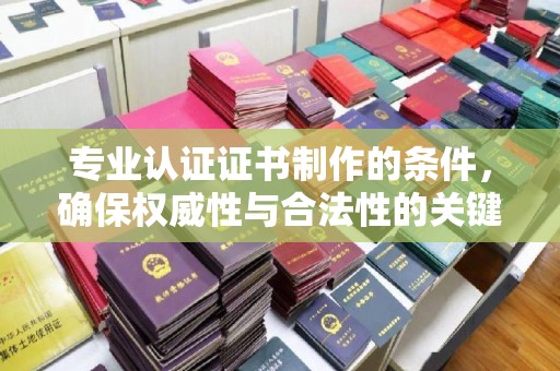 南沙专业认证证书制作的条件，确保权威性与合法性的关键要素