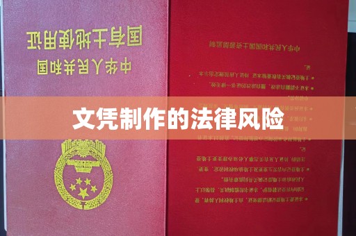 南沙文凭制作的法律风险