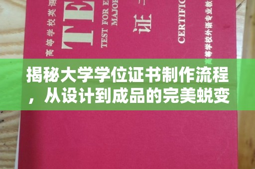 南沙揭秘大学学位证书制作流程，从设计到成品的完美蜕变