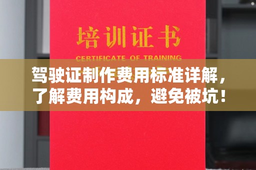 南沙驾驶证制作费用标准详解，了解费用构成，避免被坑！