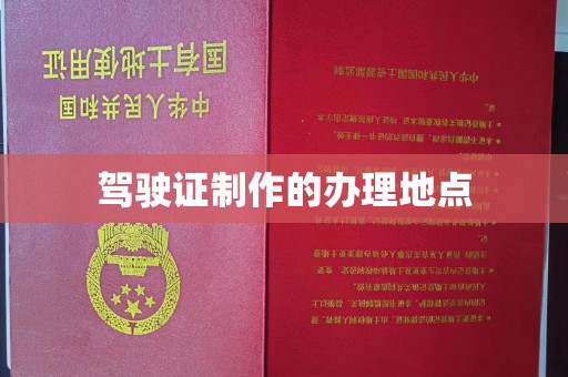 南沙驾驶证制作的办理地点