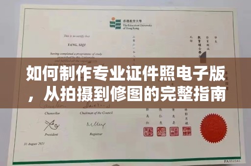 南沙如何制作专业证件照电子版，从拍摄到修图的完整指南