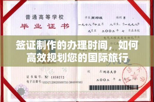 南沙签证制作的办理时间，如何高效规划您的国际旅行